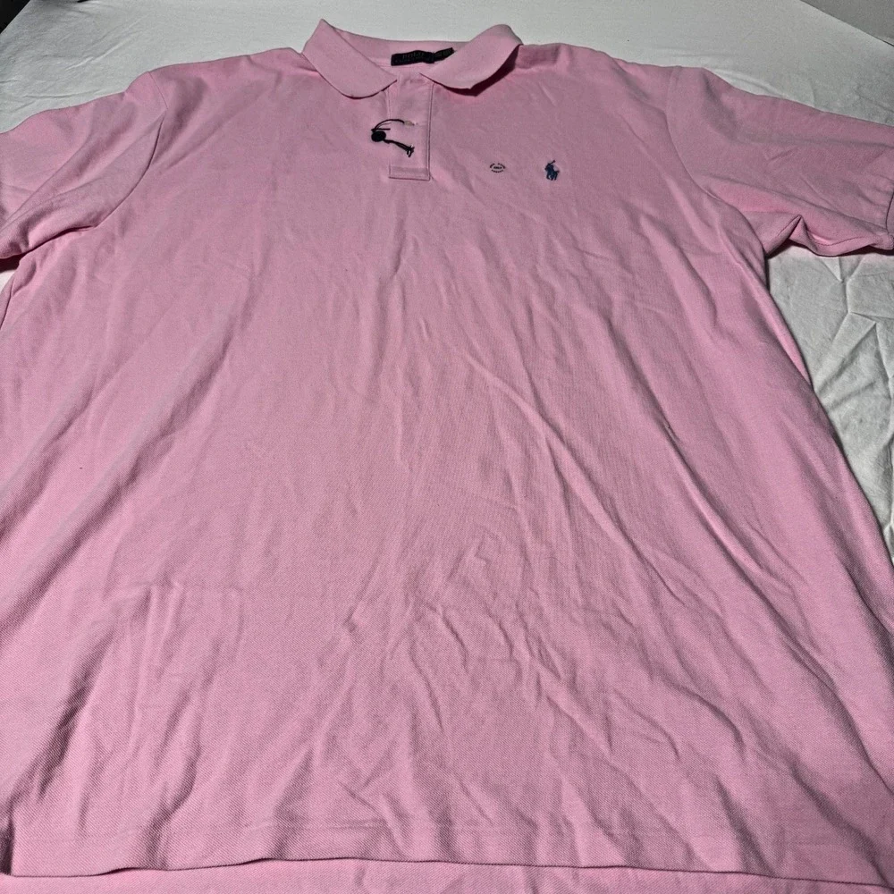 NEW Polo Ralph Lauren The Iconic Mesh Polo Shirt Men 4XLT Tall Pink